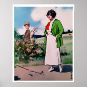  1913 Woman Golfer Print (Voorkant)