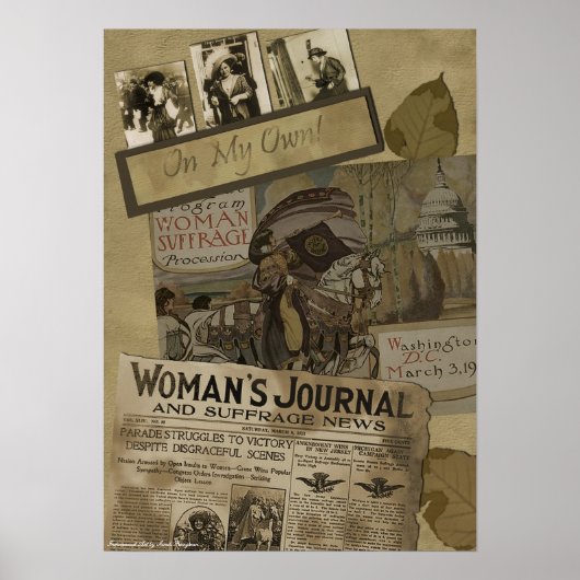  "1913 Woman's Suffrage"-Srapbook Print (Voorkant)
