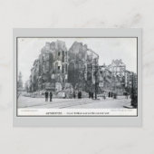 1914 Antwerpse bomhoek Volkstraat Briefkaart (Voorkant)