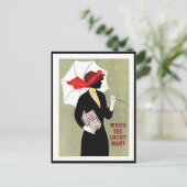 1914 ART DECO "LUCKY MAN" CORN FLAKES ADV BRIEFKAART (Staand voorkant)