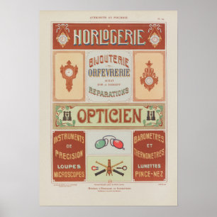 1914 Charayron Pochoir Kunst Ornament Pl15 Poster