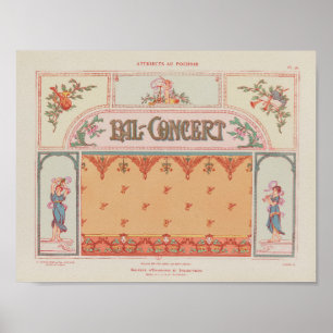 1914 Charayron Pochoir Kunst Ornament Pl27 Poster