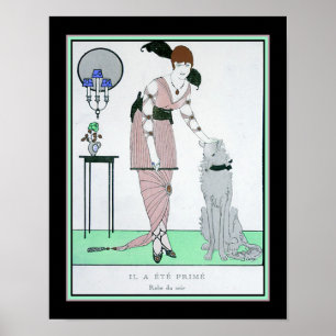 1914, Frans, Art Deco-Mode Poster