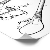1914 Golf Club Driver Design Patent Art Print (Hoek)