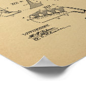 1914  Golf Club Patent Art Print (Hoek)