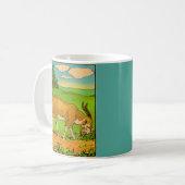 1914 graasbillygoat print koffiemok (Voorkant links)