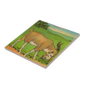 1914 grazing billygoat illustratie tegeltje (Zijkant)