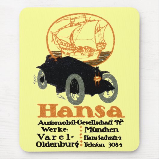 1914 Hansa Automobile Muismat (Voorkant)