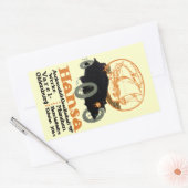 1914 Hansa Automobile Rechthoekige Sticker (Envelop)