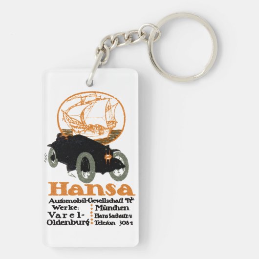 1914 Hansa Automobile Sleutelhanger (achterkant)