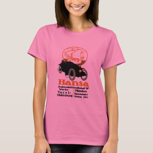 1914 Hansa Automobile T-shirt (Voorkant)