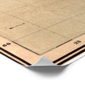 1914 Japanse kaart van de wereld Poster (Hoek)