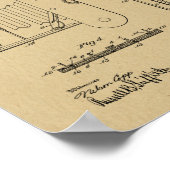 1914 Kunsttekenafdrukken voor camera-opvouwcamera Poster (Hoek)