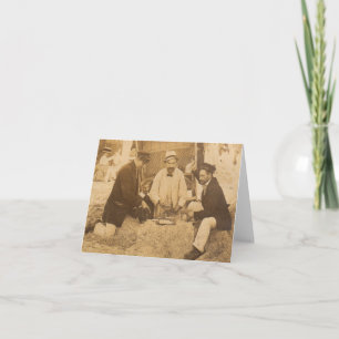 1914 lol op het strand in Duitsland RPPC Kaart