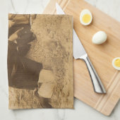 1914 lol op het strand in Duitsland RPPC Theedoek (Quarter Fold)