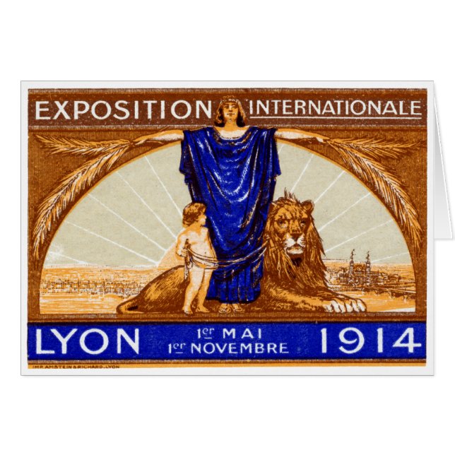 1914 Lyon International Expo Poster (Voorkant Horizontaal)
