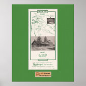 1914 Map of Tahoe Area, Al Tahoe Poster (Voorkant)