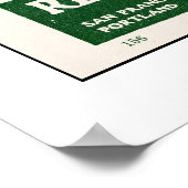 1914 Map, San Jose aan Soquel Poster (Hoek)