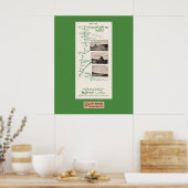 1914 Map, Sugar Loaf Mt to Hot Creek Range Poster (Keuken)