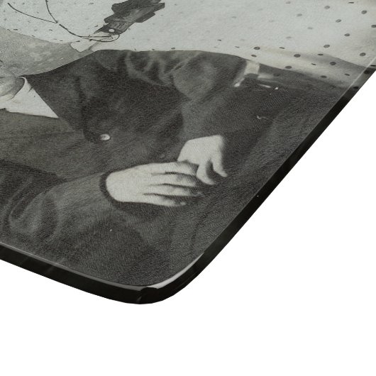 1914 Mr & Mrs Hill RPPC B&W Foto Paar Afbeelding Snijplank (Hoek)