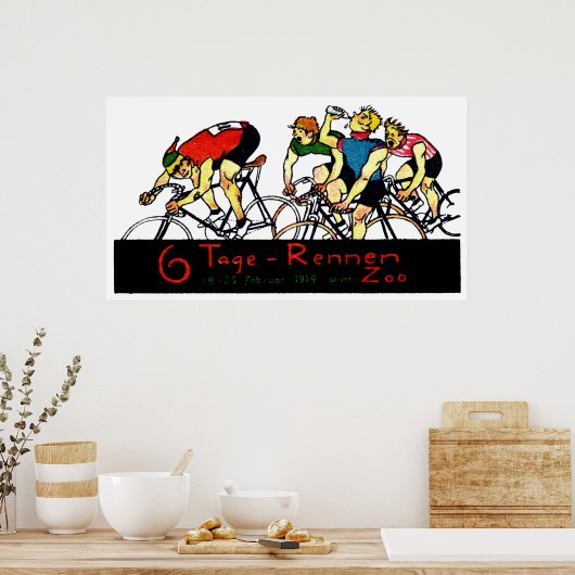 1914 Poster voor fietsen (Keuken)