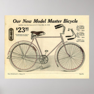 1914  Poster voor hoofdfietsen en kunstwerken