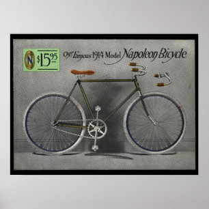 1914  Sears Napoleon Bicycle en Art Poster