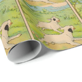 1914 twee honden die lopen cadeaupapier (Rol Hoek)