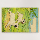 1914 twee honden die lopen legpuzzel (Horizontaal)