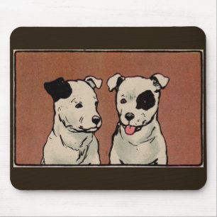 1914 twee hondenhonden muismat