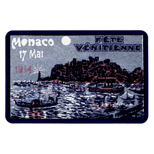 1914 Venetiaans Festival van Monaco Magneet (Horizontaal)