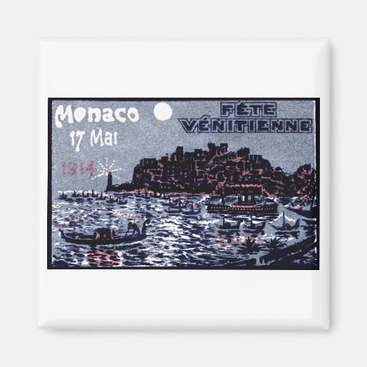 1914 Venetiaans Festival van Monaco Magneet (Voorkant)