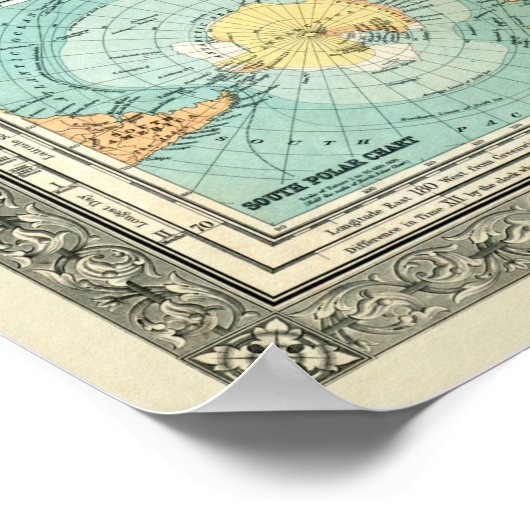 1914 Wereldkaart Poster (Hoek)