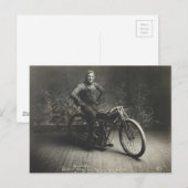 1914 world record motorcycle Norton Kansas Briefkaart (Voorkant / Achterkant)