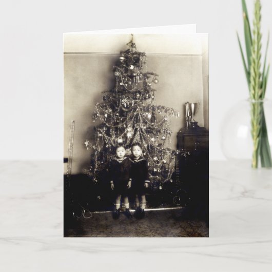 1915 Aziatische Amerikaanse Kerstmis Feestdagen Kaart (Voorkant)