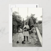 1915 Backyard Boxing Match Briefkaart (Voorkant / Achterkant)