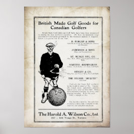  1915 British Made Golf Print