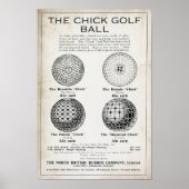  1915 Chick Golf Ball Print (Voorkant)