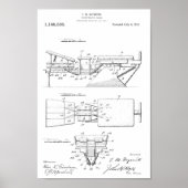 1915 Chiropractic Table Patent Art-afdrukken Poster (Voorkant)