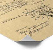 1915  Chiropractic Table Patent Art-afdrukken Poster (Hoek)