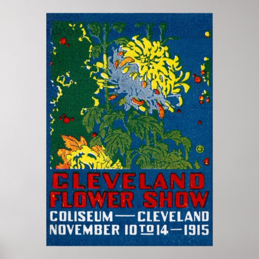 1915 Cleveland Flower Show Poster (Voorkant)