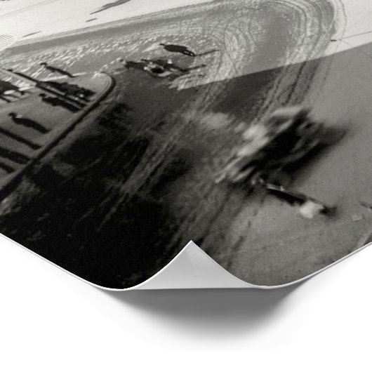 1915 DETROIT 5-WAY INTERSECTIE POSTER (Hoek)