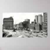 1915 DETROIT 5-WAY INTERSECTIE POSTER (Voorkant)