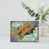 1915 Franse witte Lila parfum Briefkaart (Staand voorkant)