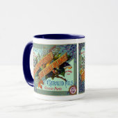 1915 Franse witte Lila parfum Mok (Voorkant links)