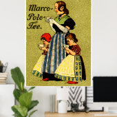 1915 Geniet van Marco Polo thee Poster (Thuiskantoor)
