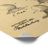 1915 Golf Ball T-shirt Design Patent Art Print (Hoek)