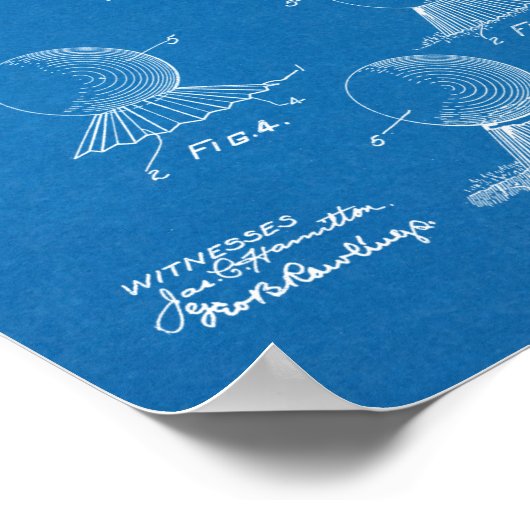 1915 Golf Ball T-shirt Design Patent Art Print (Hoek)