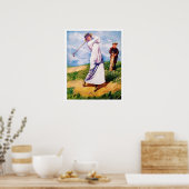 1915 Golf-Waterverf afdrukken Poster (Keuken)