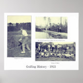 1915 Golfing History Print